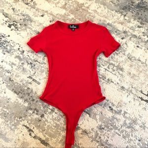 Lulu’s Red bodysuit